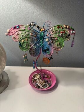 Butterfly Jewelry Holder with Earrings